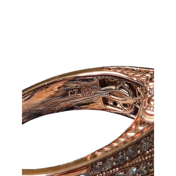 Vanna K For Bella Luce 18k Rose Gold Over S/S 10.76ctw Lavendar/ White Diam Sim - Picture 5 of 9